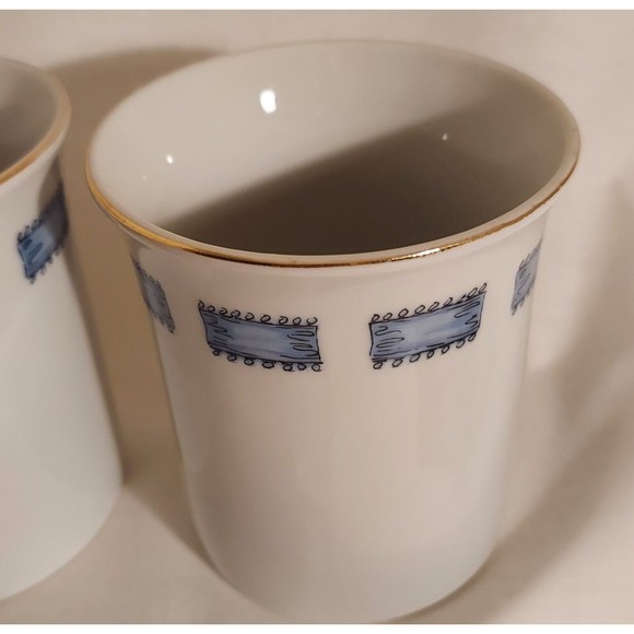 2 Forget Me Nots And Ribbons by Mary Mugg Coffee Tea Cup Mug Vintage Enesco 1980 - Picture 11 of 14